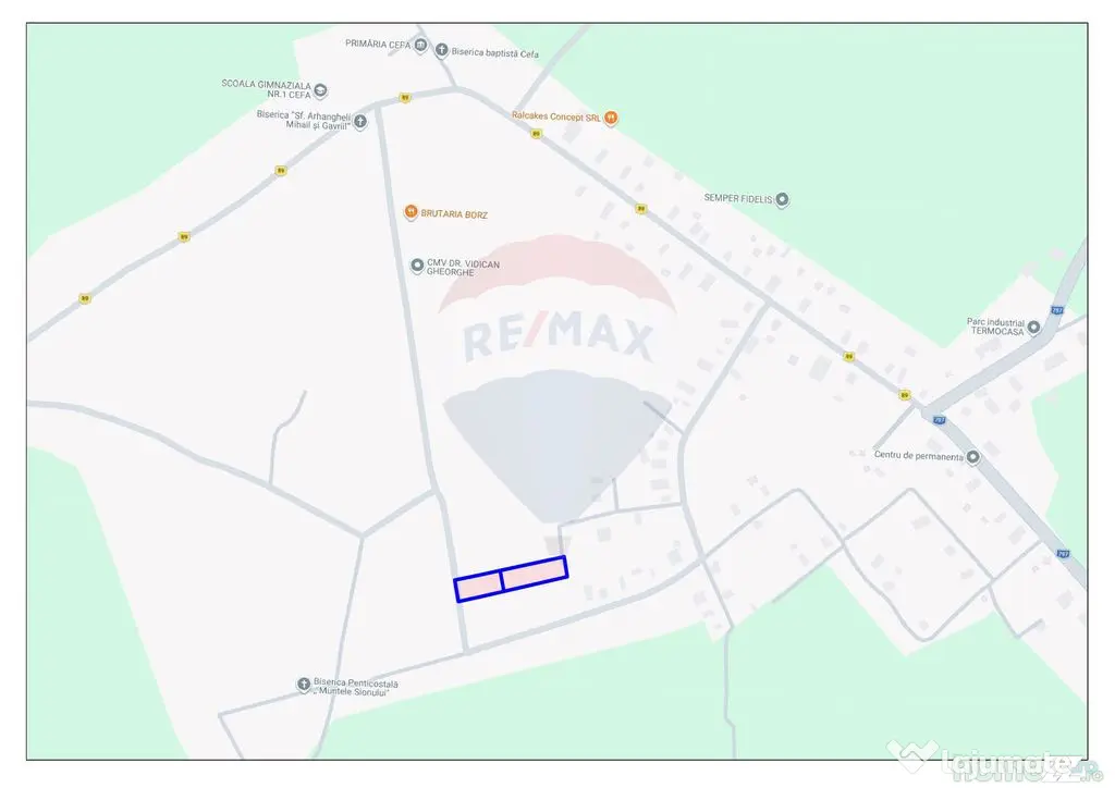 De vânzare teren intravilan, 3,775 mp, Cefa