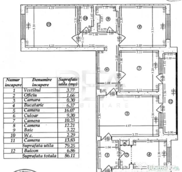 4 camere, 1/4, 86mp-Drumul Taberei-.Mall Plaza
