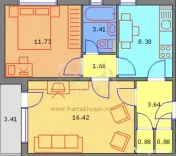 2 camere, P/10, anvelopat-Drumul Taberei-Mall Plaza 