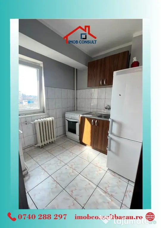 Garsonieră modernă cu balcon, centrală proprie, zona Gării – bloc cu 2