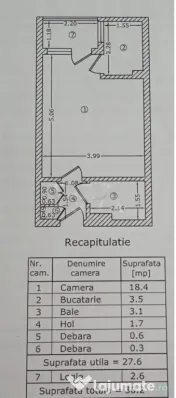 Garsonieră Titan/Policlinica Titan, bloc mixt, 30 mp, et. 4