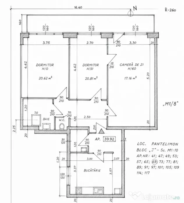 Apartament 3 camere Pantelimon zona liceu Lucian Blaga
