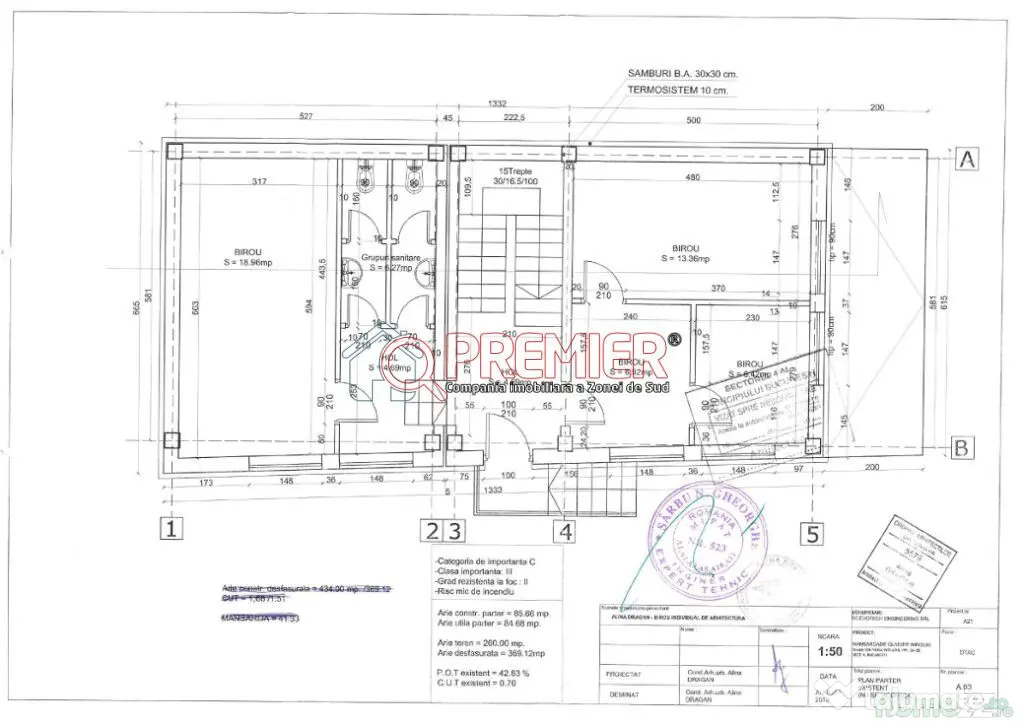 BRANCOVEANU - Budimex - 2 Cladiri 1000 mp