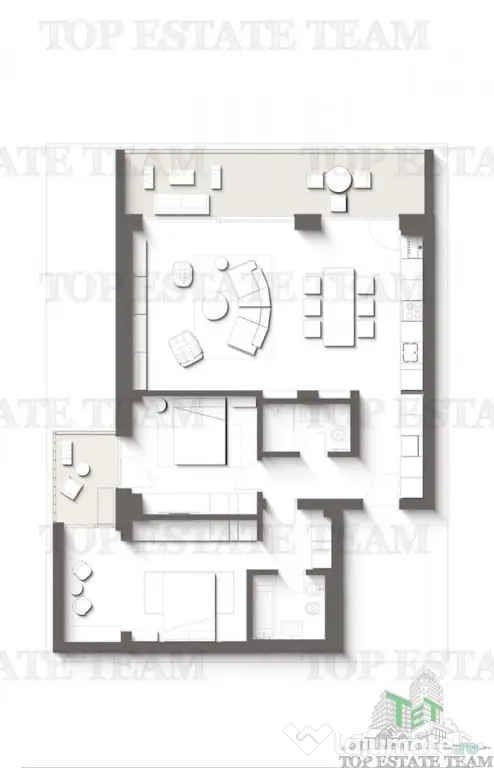 Apartament Premium cu 3 camere cu terase | Vedere directa la