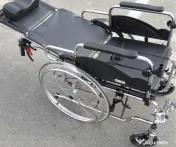 Carucior cu rotile pliabil, sezut lat 56 cm, max. 120 kg 