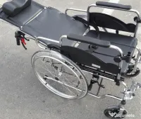 Carucior cu rotile pliabil, sezut lat 56 cm, max. 120 kg 