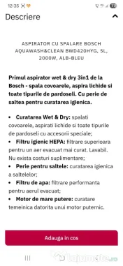 Aspirator Bocsh cu spalare 