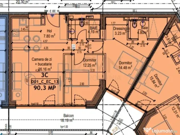 Apartament 3 Camere terasa spatioasa I Proiect nou Andron...
