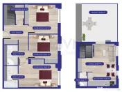 Duplex 4 camere Aviatiei Nord