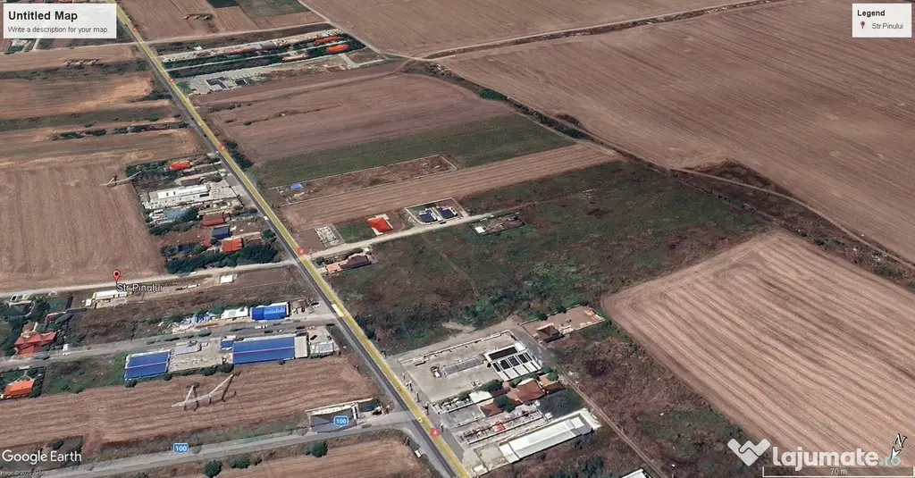 Teren de vanzare Frumusani – Orasti. 150 metri de la DN...