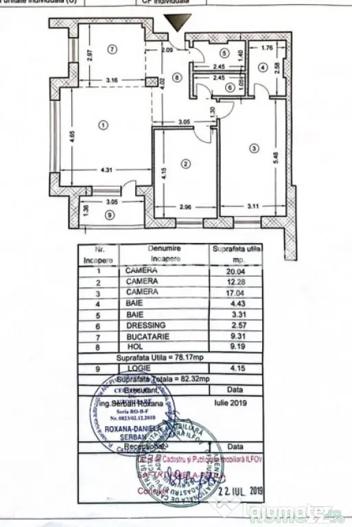 Apartament 3cam 83MP utili+64MP terasa| Matei Millo-Pipera |