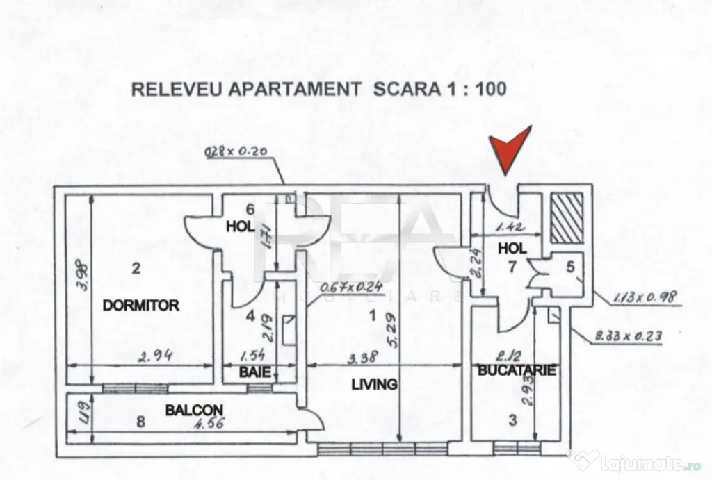 2 camere, 8/8, anvelopat-Drumul Taberei
