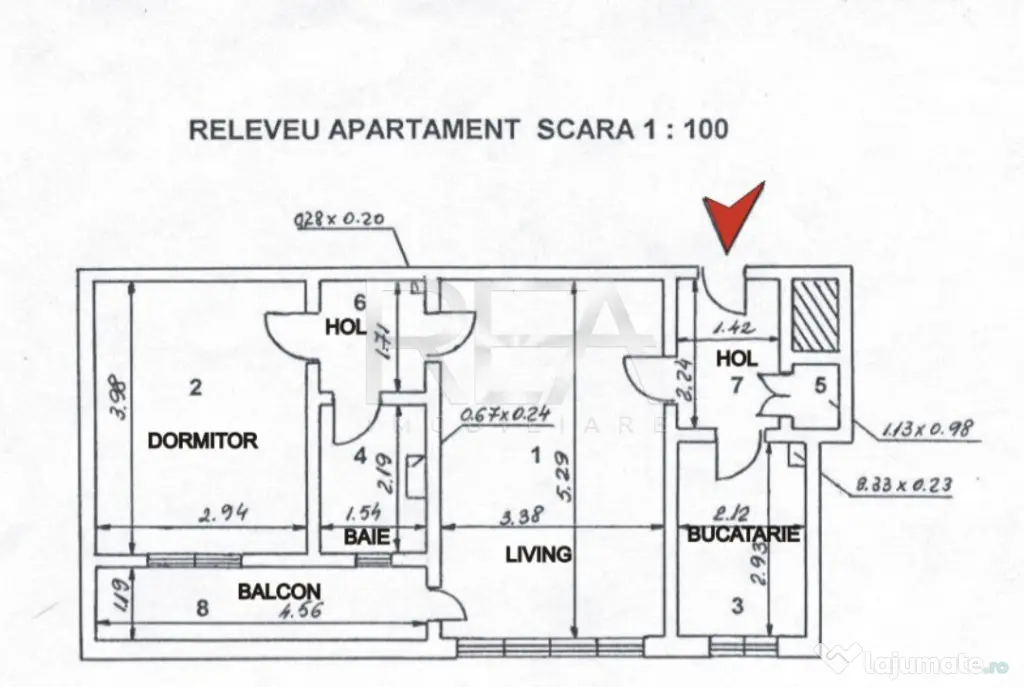 2 camere, 8/8, anvelopat-Drumul Taberei