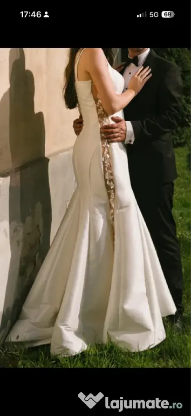 Rochie mireasă Milla Nova+ voal handmade + bridal robe