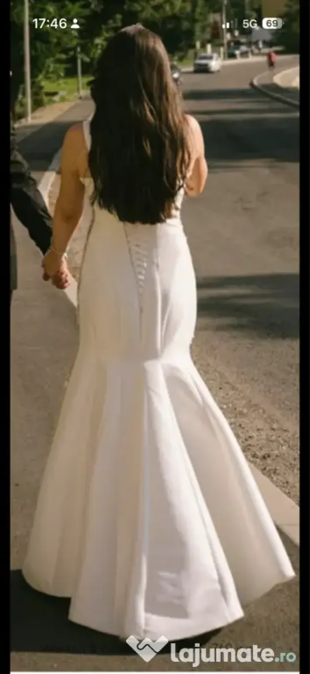 Rochie mireasă Milla Nova+ voal handmade + bridal robe