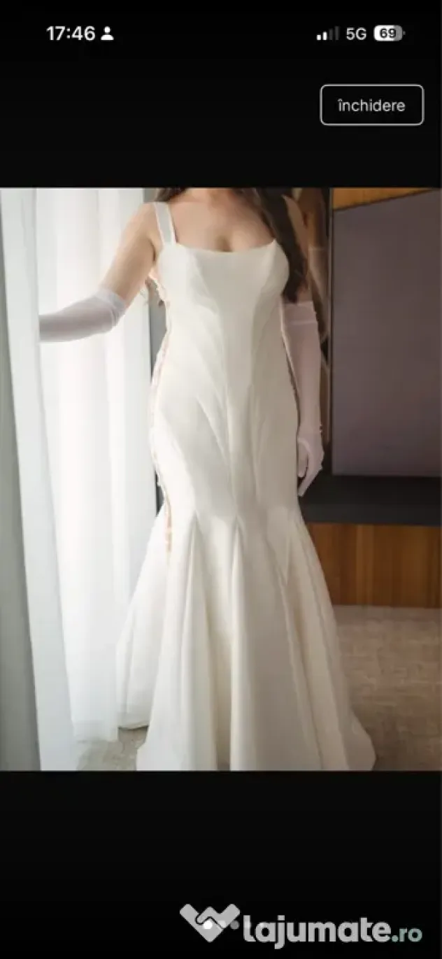 Rochie mireasă Milla Nova+ voal handmade + bridal robe