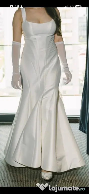 Rochie mireasă Milla Nova+ voal handmade + bridal robe