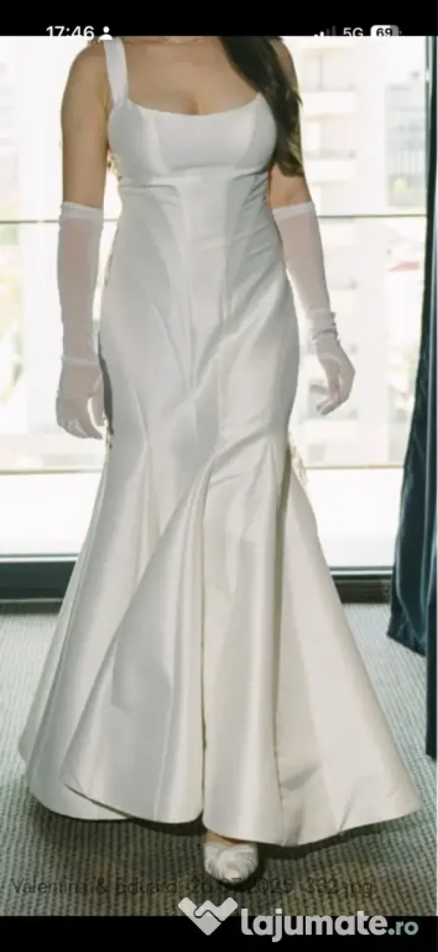 Rochie mireasă Milla Nova+ voal handmade + bridal robe