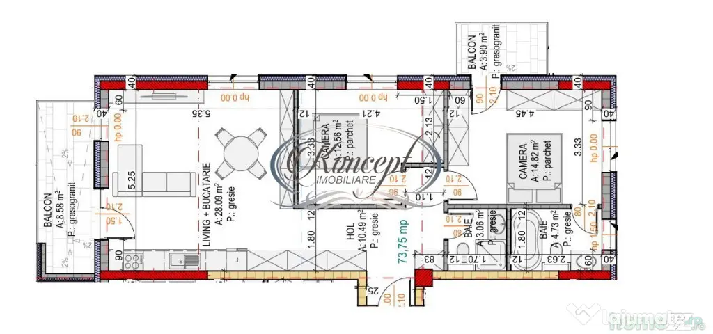 Apartament spatios in proiect premium, cartier Terra Gardens - Cluj-Napoca (Cluj)