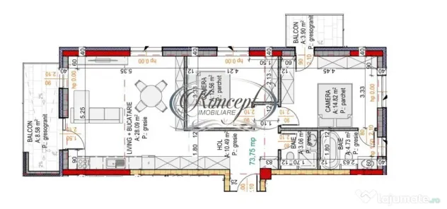Apartament spatios in proiect premium, cartier Terra Gardens