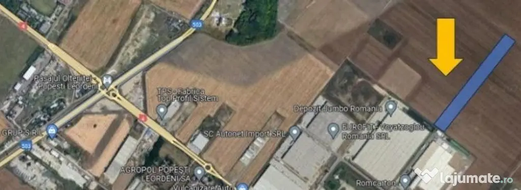 5000mp sau 27000mp,45m deschid,centura Bucuresti, Depozit...