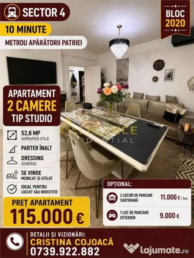 Sector 4 Metrou Aparatorii Patriei Apartament 2 Camere Mobil