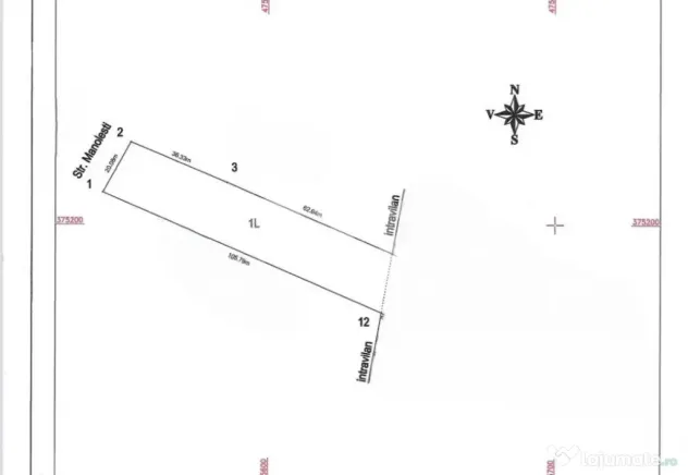 TEREN INTRAVILAN DE VANZARE/OPORTUNITATE PENTRU CONSTRUCTIE