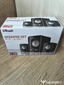 Boxe PC/Laptop Trust – Sunet clar, alimentare USB, stare nouă