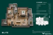 Apartament exclusivist 3 camere \ ansamblu Nou nZEB \ Buna Z