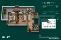 Apartament exclusivist 2 camere cu gradina / Ansamblu Nou / 
