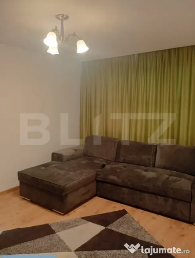 Apartament cu 2 camere, renovat, 44 mp, complet mobilat si u