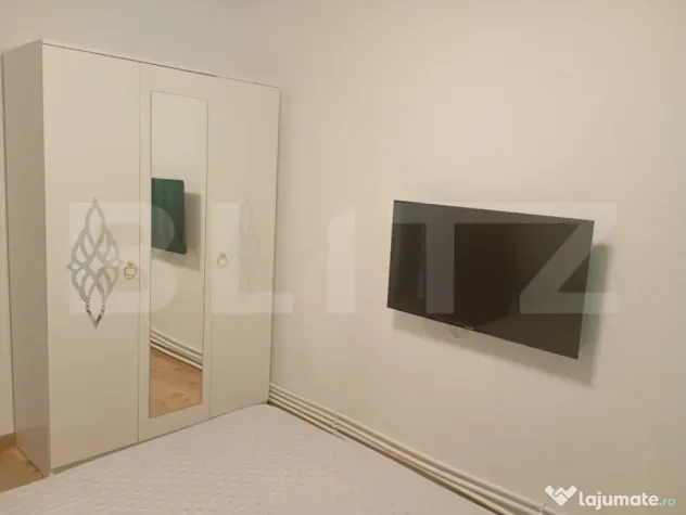 Apartament cu 2 camere, renovat, 44 mp, complet mobilat si u