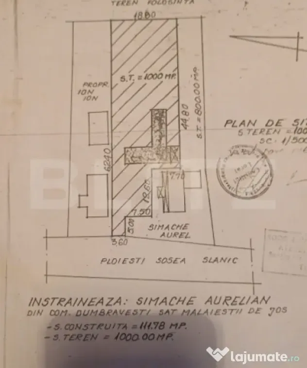 Casa+Teren intravilan 1.589 mp cu livadă matură – Dumb