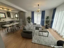 Casă de închiriat, 140 mp utili, garaj, curte, panouri, Po