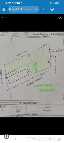 Teren pt. construcții, zona centrala, 500mp