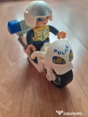 Lego Duplo pui, elefant, motor de polititie si politist, semafor