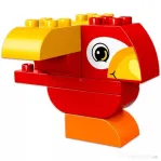 Lego Duplo pui, elefant, motor de polititie si politist, semafor