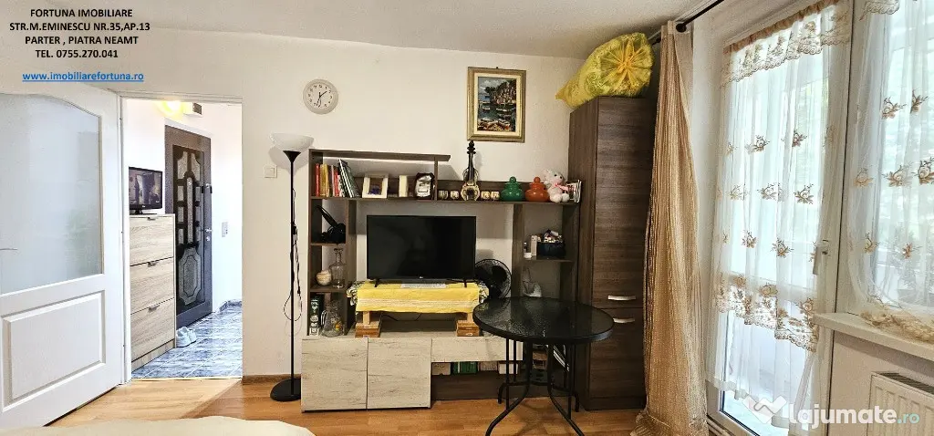 Apartament 2 camere parter+balcon mare+boxa in proprietate,Sc.nr.8P.Nt