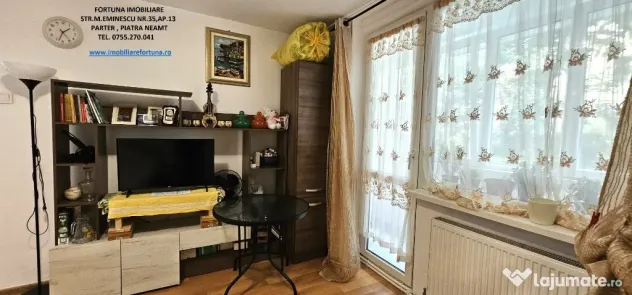 Apartament 2 camere parter+balcon mare+boxa in proprietate,Sc.nr.8P.Nt
