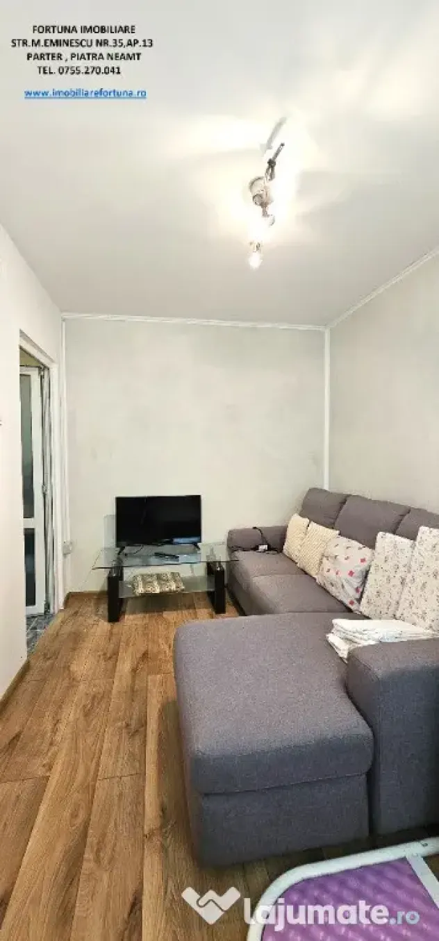 Apartament 2 camere parter+balcon mare+boxa in proprietate,Sc.nr.8P.Nt