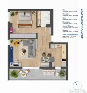 ARADULUI - BLOC NOU - 2 CAMERE - CENTRALA PROPRIE - PARCARE