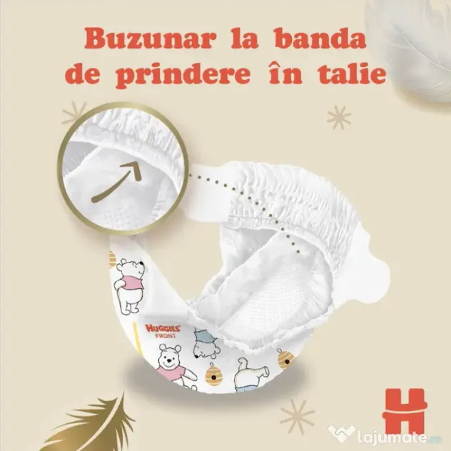 Scutece/Pampers Huggies Extra Care mărimea 2, 3-6 kg, 50 buc. SIGILAT!