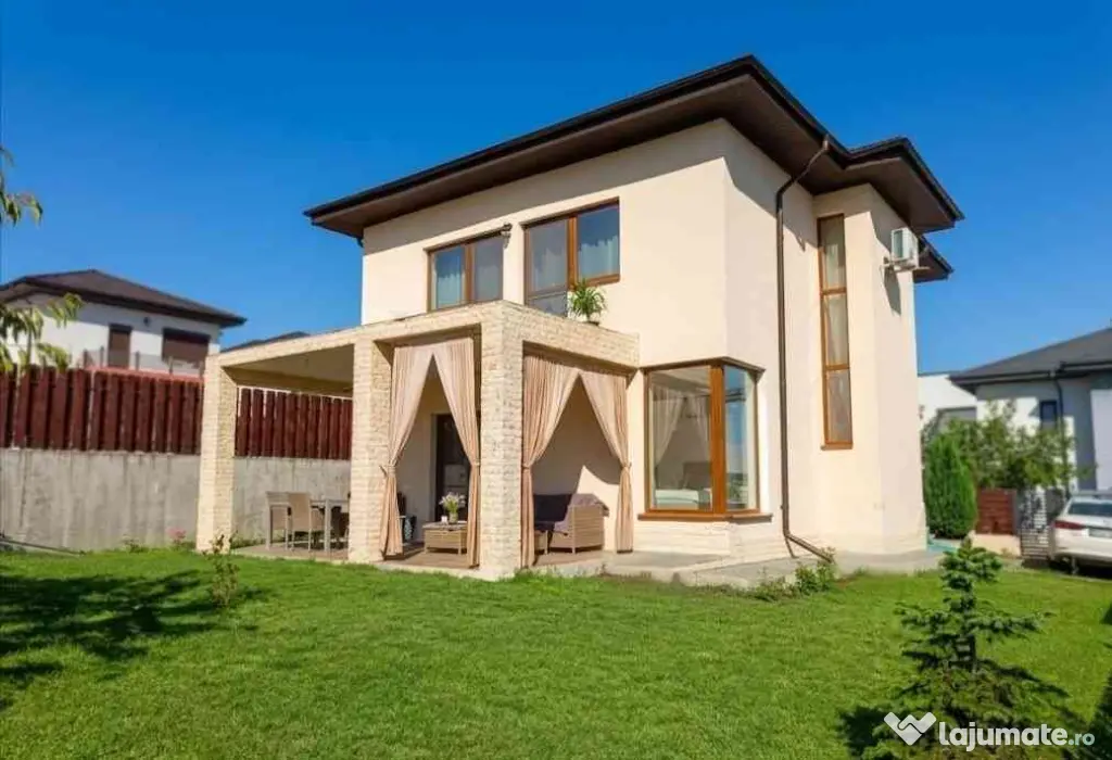 Proprietar vând VILĂ P+1 | UTILATĂ ȘI MOBILATĂ | 4 camere, 2 băi, beci, V.Lupului