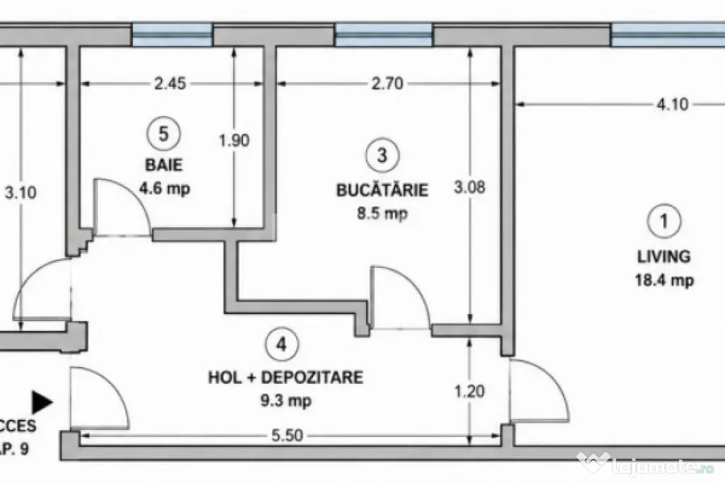 Apartament 2 Camere Decomandat, Bloc Nou,Popas Păcurari, IA