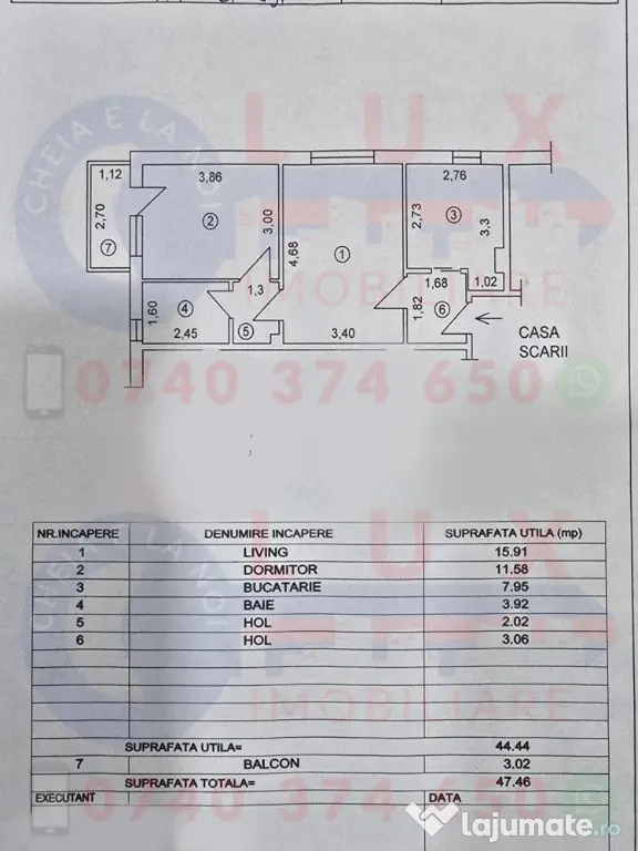 ID 20037 Apartament cu 2 camere de vânzare – ULTRACENTRAL