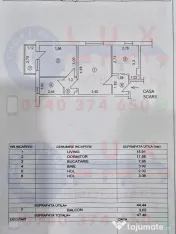 ID 20037 Apartament cu 2 camere de vânzare – ULTRACENTRAL 
