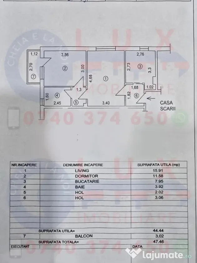 ID 20037 Apartament cu 2 camere de vânzare – ULTRACENTRAL