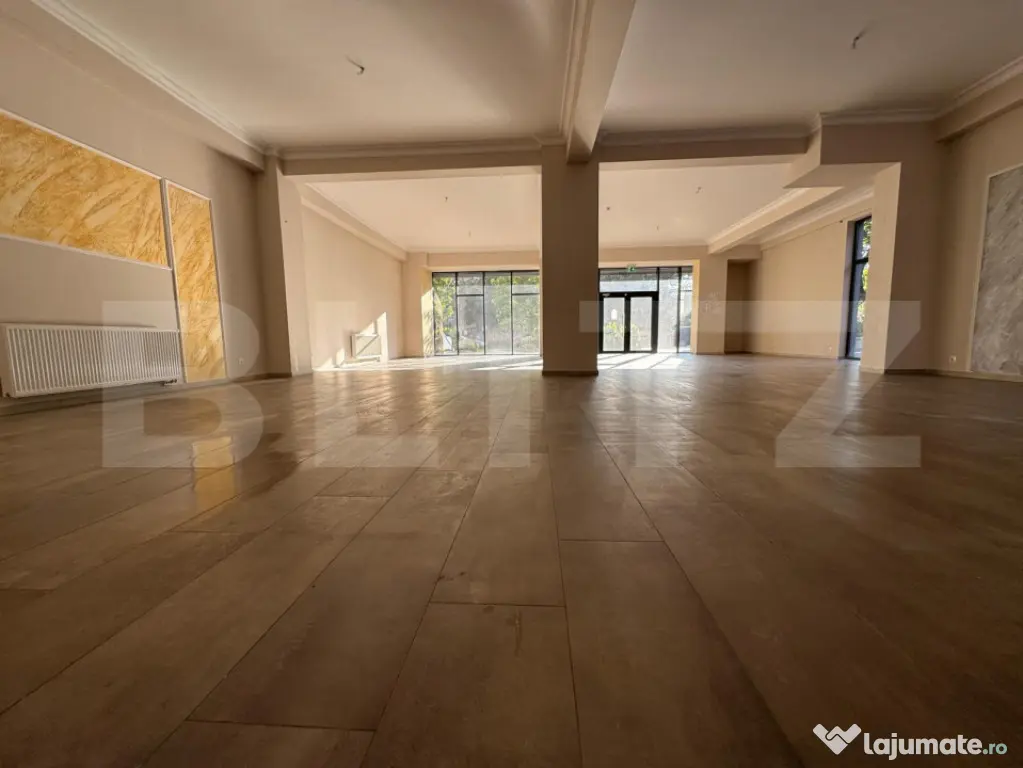 Spatiu comercial central,161 mp utili, open space, 2 locuri