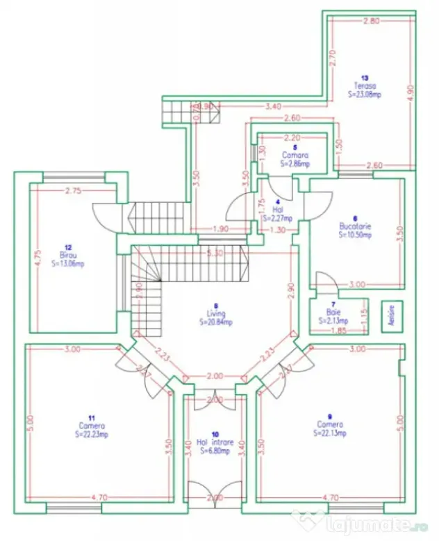 Vila de inchiriat pentru birouri, 182 mp, zona Ultracentrala