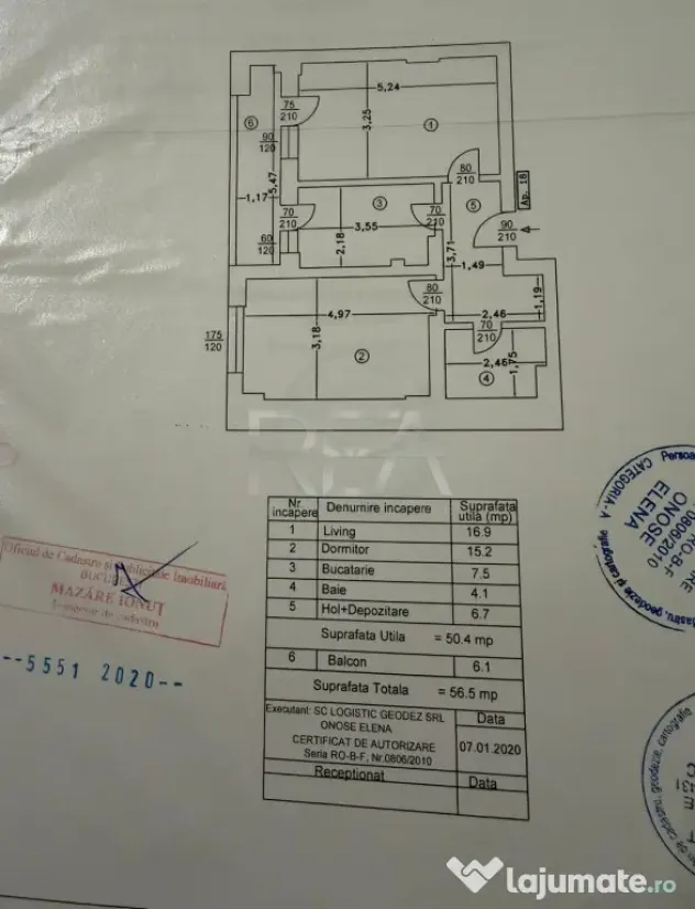 2 Camere Mobilat și Utilat | Metropolitan Residence | Bloc